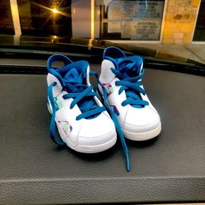 Baby- toddler Jordan’s  blue pink and white brand new